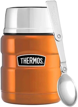 Термоконтейнер Thermos 470 для походів із широкою горловиною, складною ложкою Copper