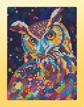 Алмазна мозаїка "Сова" Brushme 17x22.5см DM3005