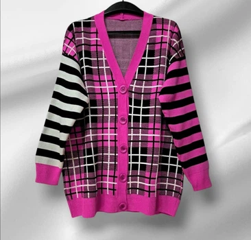 Кардиган женский Papin кофта оверсайз OneSize Темно-розовый