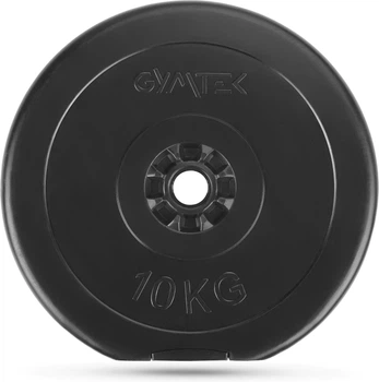 Диск Gymtek Cut G-66532 композитний 10 кг 31 мм Чорний (5907766665328)