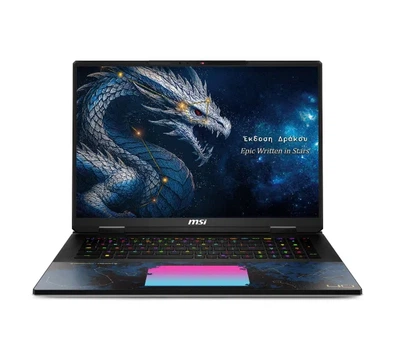 Ноутбук Ноутбук ігровий MSI Titan 18 HX Dragon Edition Draco Epic 18"240Hz Ultra 9 290HX 96GB RAM 4TB Диск SSD RTX5090 DLSS4 Win11 Pro Чорний AI