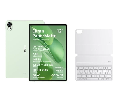 Планшет Huawei MatePad PaperMatte Edition 12X 2025 12" 12/256ГБ Wi-Fi Зелений + клавіатура Білий