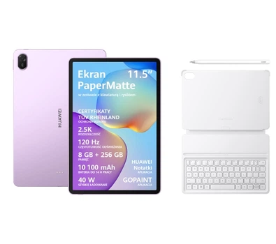 Планшет Huawei MatePad 11,5" 2025 8/256ГБ Wi-Fi Фіолетовий + Клавіатура Сіра + Ручка M-Pencil (3 ген.)