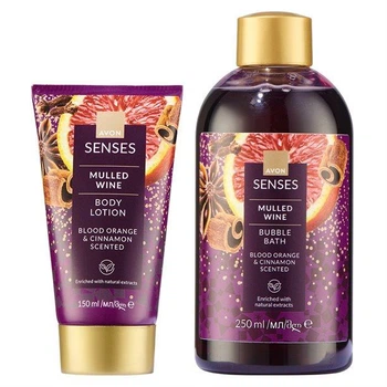 AVON SENSES Набір 2-в-1 червоний апельсин та кориця