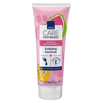 AVON FOOT WORKS Відлущувальний скраб для ніг з ароматом гуави та маракуї, 75 мл