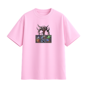 Футболка с вышивкой унисекс розовый XL-3XL размер Dota 2 Item Shadow