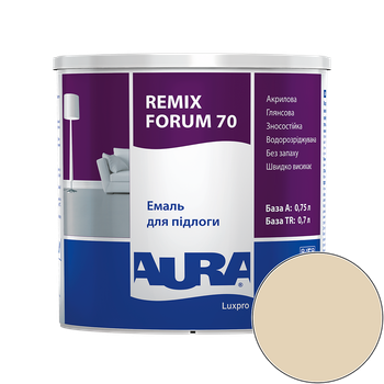 Емаль акрилова для підлоги Aura Luxpro Remix Forum 70 RAL 1015 (світла слонова кістка) глянцева 0.75 л