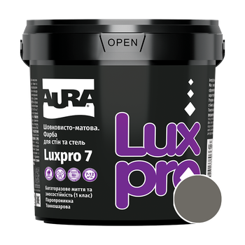 Краска интерьерная Aura Luxpro 7 RAL 7039 (кварцевый серый) шелковисто-матовая TR 0,9 л