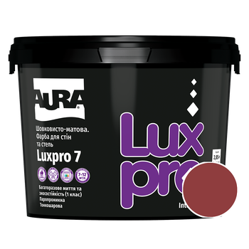 Фарба інтер'єрна Aura Luxpro 7 RAL 3013 (томатно-червоний) шовковисто-матова TR 2,25 л