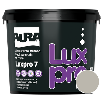 Краска интерьерная Aura Luxpro 7 RAL 7044 (шелковисто-серый) шелковисто-матовая 4,75 л