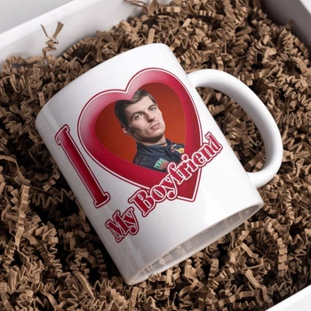 Чашка чорна хамелеон з блискітками матова Формула 1 Макс Ферстаппен Max Verstappen F1 330 мл (ФО00378)