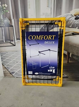 Підлогова сушарка для одягу Comfort, чорна/жовта(TO-00-00006064-TO)