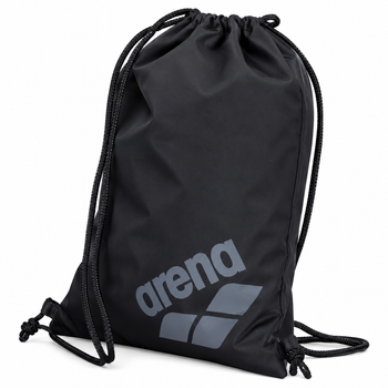Сумка -мішок для плавання Arena ONE GO SWIMBAG водовідштовхувальний для басейну, спортзалу на шнурках, 10 л Чорний (010239-100)