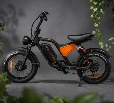 Електровелосипед X-BOOST 007 Батарея 20 Aмпер, 2 мотора по 1200 Ват складной на 20" колесах, Быстрый електрофетбайк для города