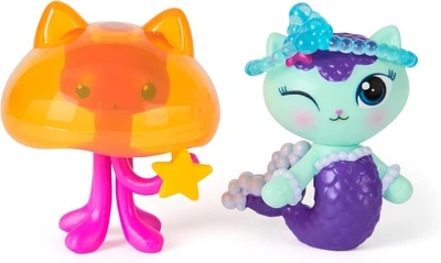 Игровой набор фигурок Spin Master Gabby's Dollhouse: The Movie MerCat & Kitty Jellyfish, 2 персонажа с аксессуарами