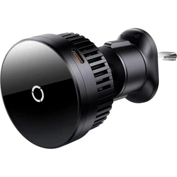 Автомобильный держатель с беспроводной зарядкой и охлаждением Baseus MagPro Qi2 15W черный (C40164100121-01)