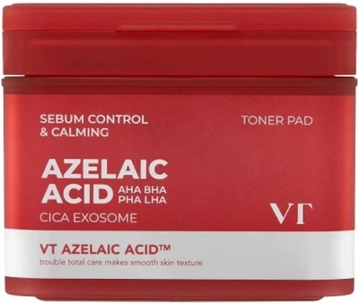 Тонер-пады VT Cosmetics AZ Care Toner Pad с азелаиновой кислотой 60 шт (8803463011567)