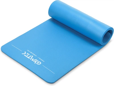 Mata do ćwiczeń jogi Gymtek NBR 1 cm Niebieska (5907766663706)