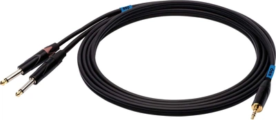 Kabel SSQ MIJM3 jack stereo 3.5 mm - 2 x jack mono 6.3 mm 5 m (5904161821991)