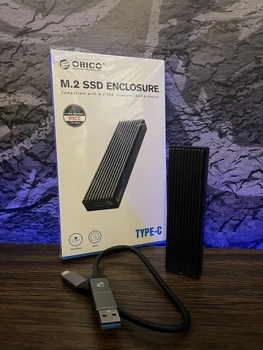 Внешний SSD M.2 ORICO 250 ГБ USB 3.2 Gen 2 Type-A/Type-C компактный