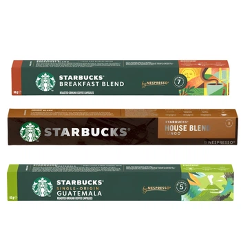 Набор кофе в капсулах 3 вида Starbucks Nespresso Утренний баланс 30 шт