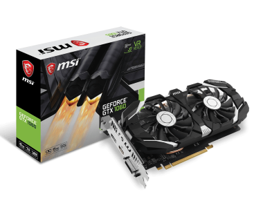 Відеокарта GeForce GTX 1060 6GB MSI OCV1 (GTX 1060 6GT OCV1) Б/В