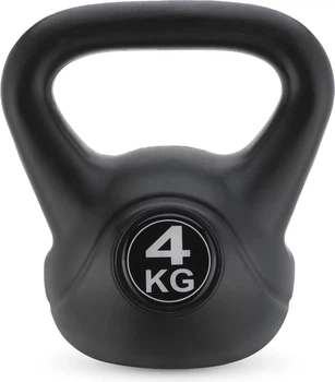 Компактна гантель-гіря Kettlebell Gymtek Compact-Bell 4 кг Чорна (5907766665564)