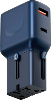 Ładowarka sieciowa Energea TravelGo 35W USB-A/USB-C Blue (8885020103953)