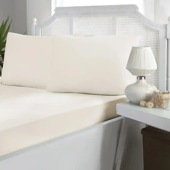Простыня First Choice Cream 180*200 см с наволочками 50*70 см