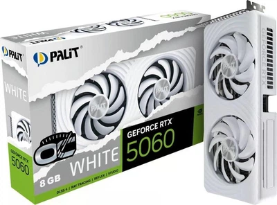 Видеокарта Palit GeForce RTX5060 WHITE OC 8G