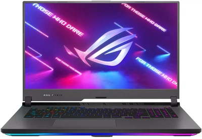 Ноутбук 17.3" Asus ROG Strix G17 (G713QR-K4199W) Gaming AMD Ryzen 9 5900HX RAM 16GB SSD 1TB GeForce RTX 3070 Win11 Алюмінієвий корпус (UKR) (102199472) - Уцінка