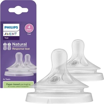 Силиконовые соски Philips Avent Natural Response Естественный поток от 3 месяцев, средний поток, 2 шт. SCY964/02 (8710103985136)