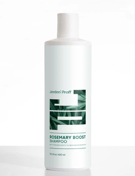 Шампунь с розмариновым маслом для роста и увлажнения волос Rosemary Boost Jerden Proff, 400 мл