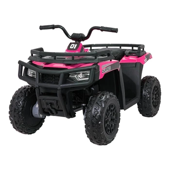 Квадроцикл Ramiz 4x4 ATV Wolf 24 В чорно-рожевий, PAA800.ROZ