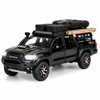 Машинка пикап Toyota Tacoma игрушка моделька металлическая коллекционная 17 см Черный (3988546)