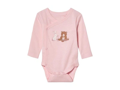Боди с длинными рукавами для девочки Lupilu Ecoprint 479298 050-56 см (0-2 months) Розовый