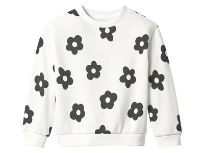 Світшот з начосом для дівчинки Lupilu Ecoprint 487507 110-116 см (4-6 years) білий