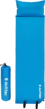 Килимок самонадувний Outtec Pillow 186 x 53 x 2,5 см з подушкою Блакитний (5907766662839)