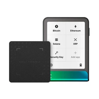 Криптокошелек Ledger Flex Oxidate Green, сенсорный аппаратный криптовалютный мультивалютный кошелек с холодным хранением, E Ink, NFT, свайп-управлением, USB/Bluetooth/NFC подключением, Recovery Key, совместимостью с iOS/Android/Windows/macOS