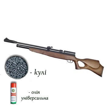 Пневматична гвинтівка PCP Beeman Commander 1517 4.5мм з кулями 400 шт та олією 200мл — класична пневматика для точної стрільби