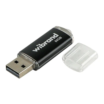 USB флеш-накопичувач Wibrand 64ГБ (серія Cougar, колір чорний)