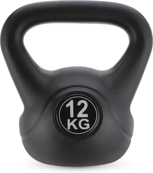Компактна гантель-гіря Kettlebell Gymtek Compact-Bell 12 кг Чорна (5907766665601)