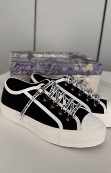 Жіночі кеди Dior Black Platform Premium чорні низькі стильні кеди діор