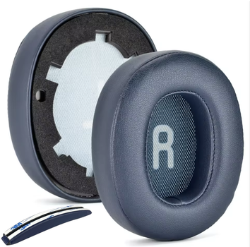 Комплект для наушников JBL Tune 700BT, 710BT, 720BT, 750BTNC, Tune 760NC, Tune 770NC: амбушюры и накладка на оголовье blue синий