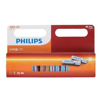 Батарейки Philips LongLife AAA R03 1.5V 12 шт (6959033841156)