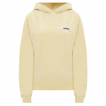 Жіноче худі з вишивкою Jacquemus з нашитим логотипом Розмір M Жовтий