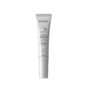 Консилер BABE Laboratorios SPF 50 з адаптивним кольором, колагеном і пептидами на фізичних фільтрах