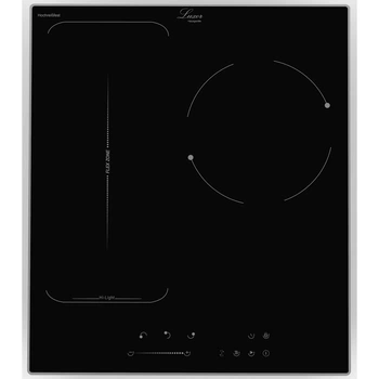 Электрическая плита 45 см. Три конфорки Luxor Flamme 455 SS в рамке сталь– Функции Keep Warm + Stop and Go