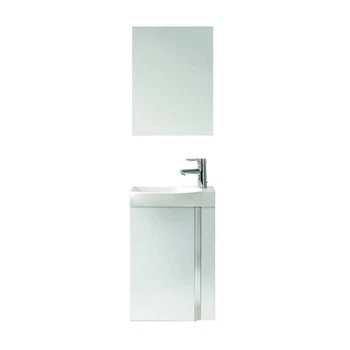 Комплект меблів Royo Elegance 122910 зеркало 45 см + тумба з раковиною підвісна 45 см білий