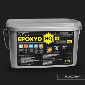 Заповнювач для швів WIM Epoxyd HQ 1/22 епоксидний двокомпонентний чорний 2кг
